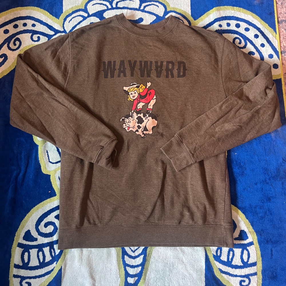 Men’s Olive Green Graphic Crewneck